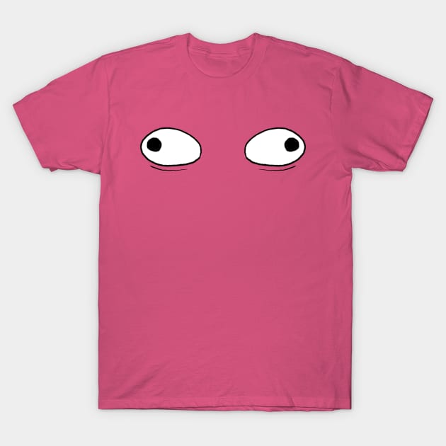 Cartoon Eyes - Wonky Face T-Shirt by TheWanderingFools